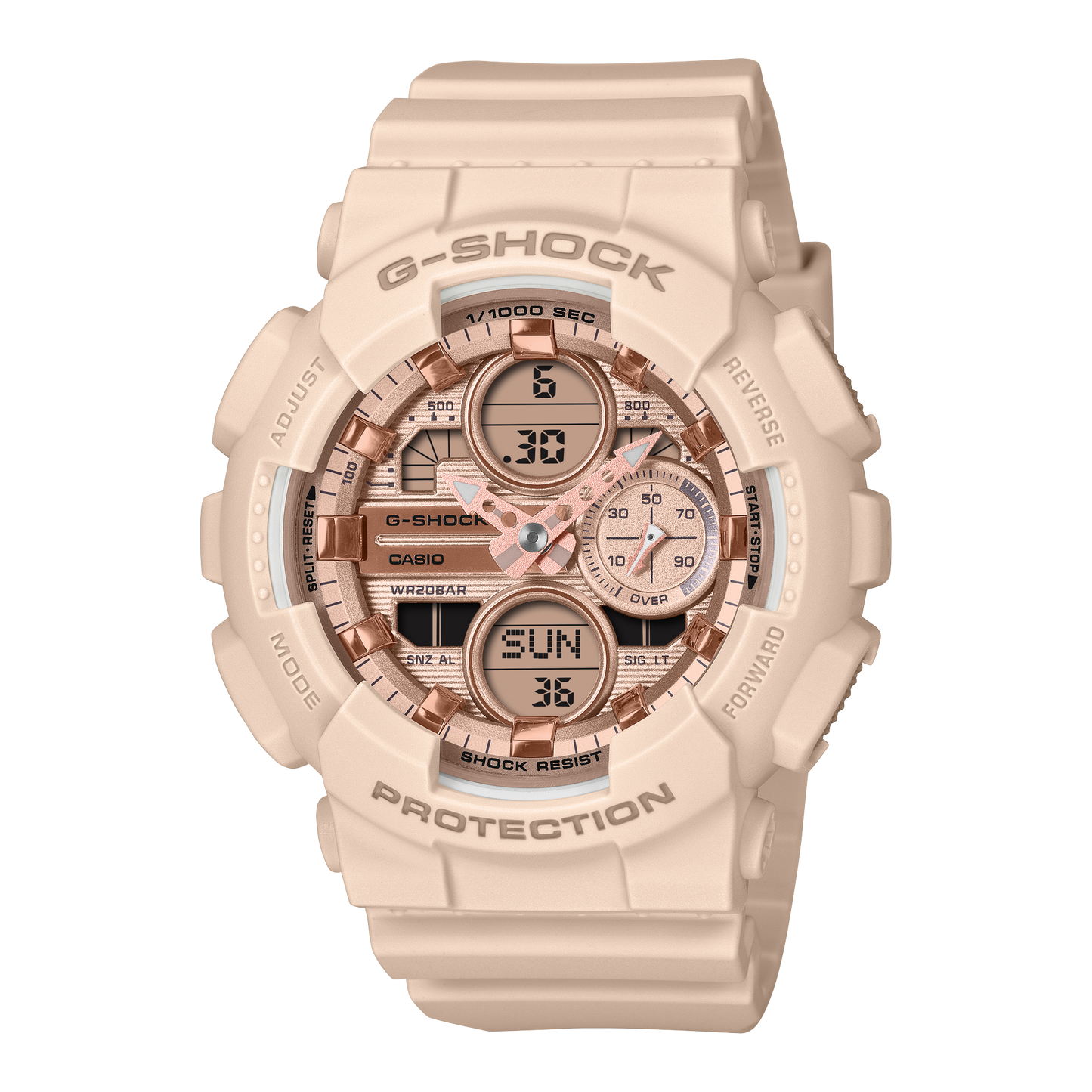 Casio GMAS140PG-4A | G-SHOCK ANALOG-DIGITAL Pink
