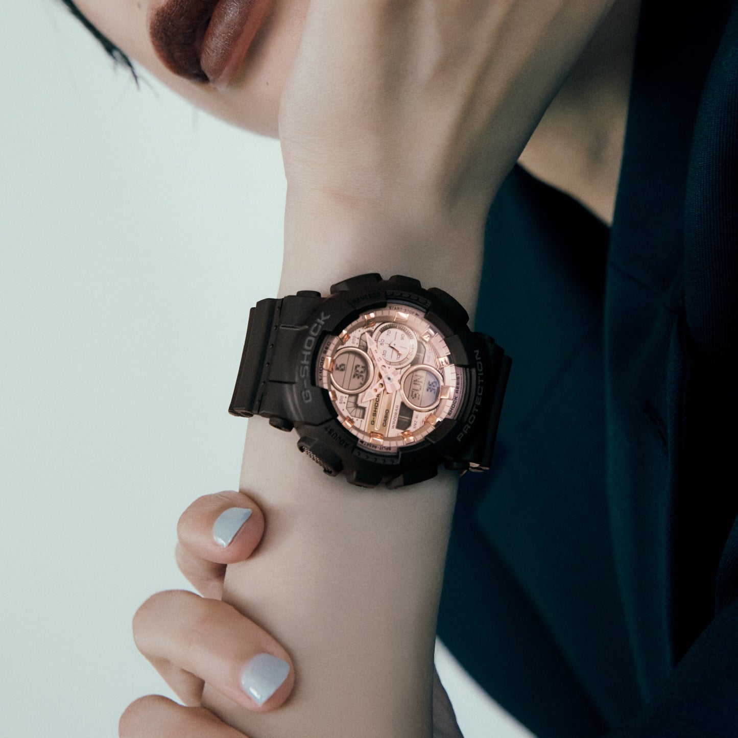 Casio GMAS140PG-1A | G-SHOCK ANALOG-DIGITAL Black