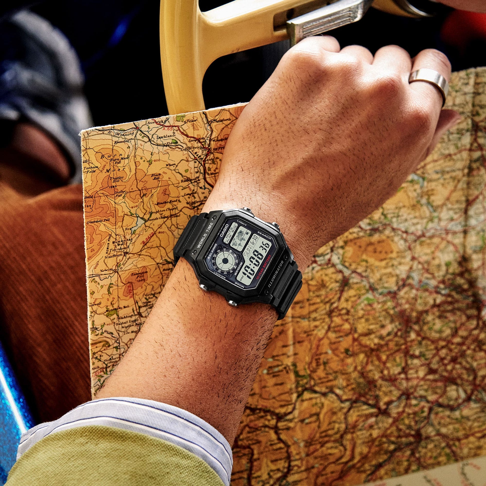 Casio AE1200WH-1A | World Time Watch | Casio