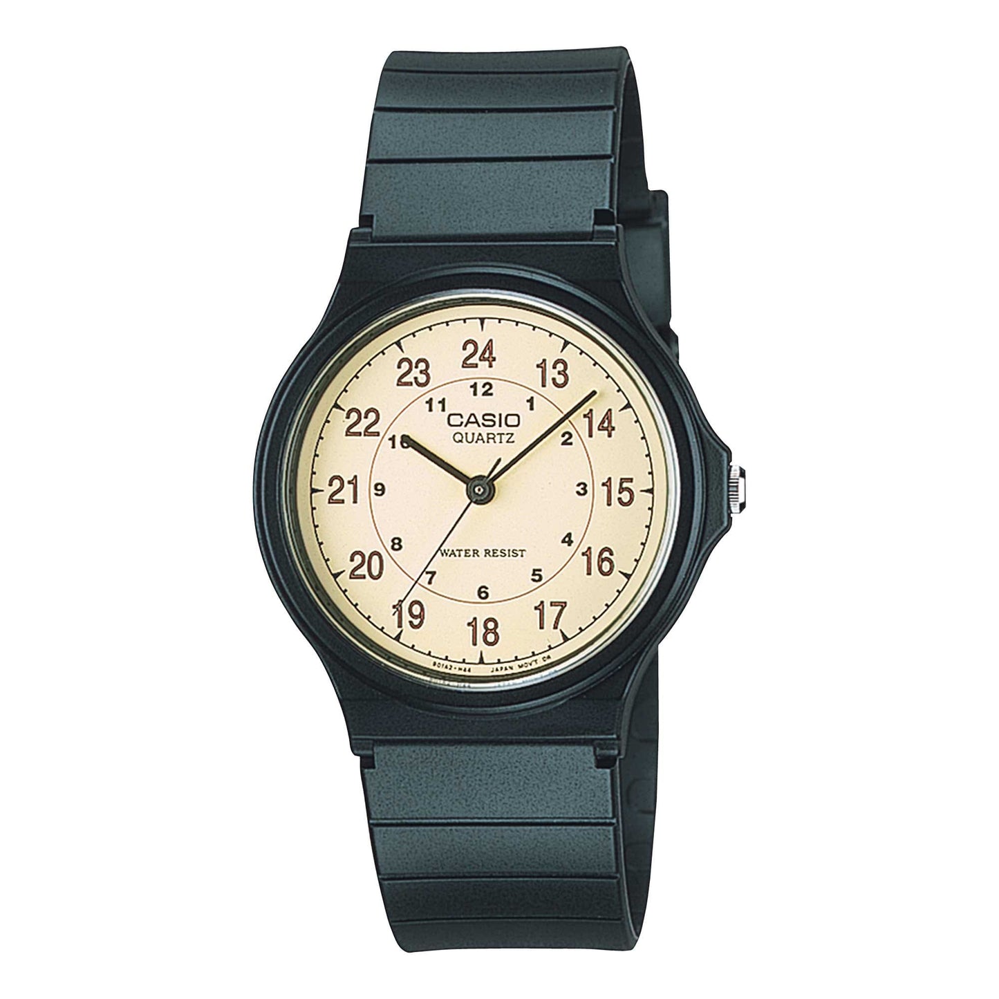 Casio MQ24-9B | Black and Tan Men's Analog Casual Watch