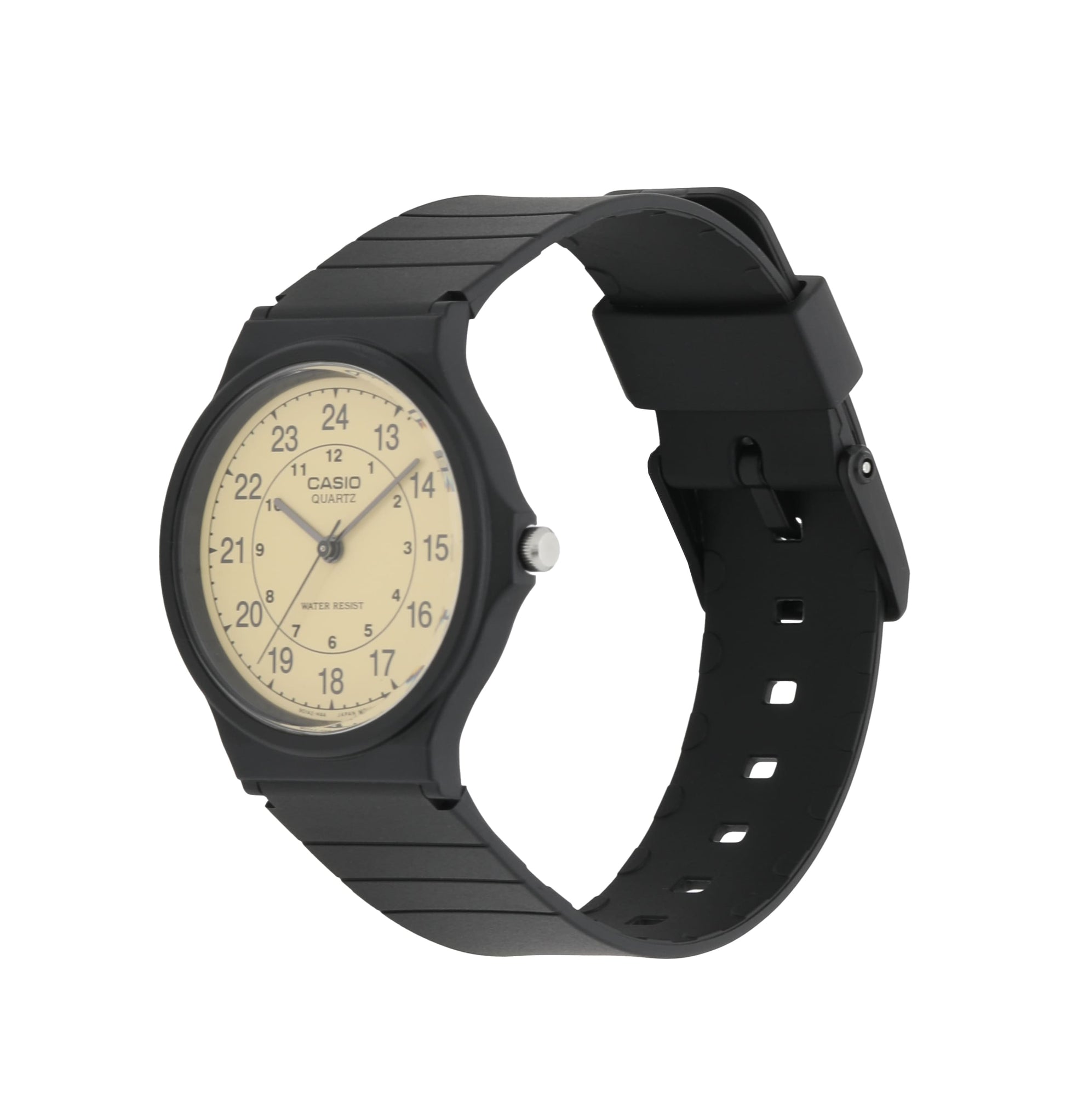 Casio MQ24-9B | Black and Tan Men's Analog Casual Watch