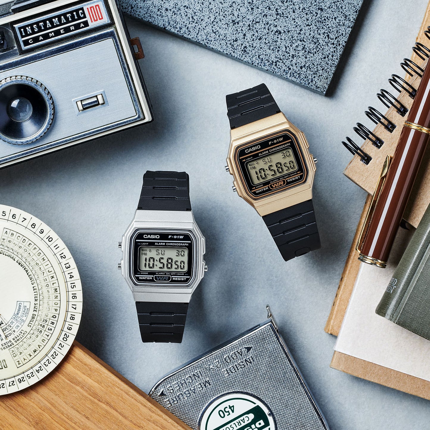 Casio F91WM-7A | Silver and Black Digital Watch