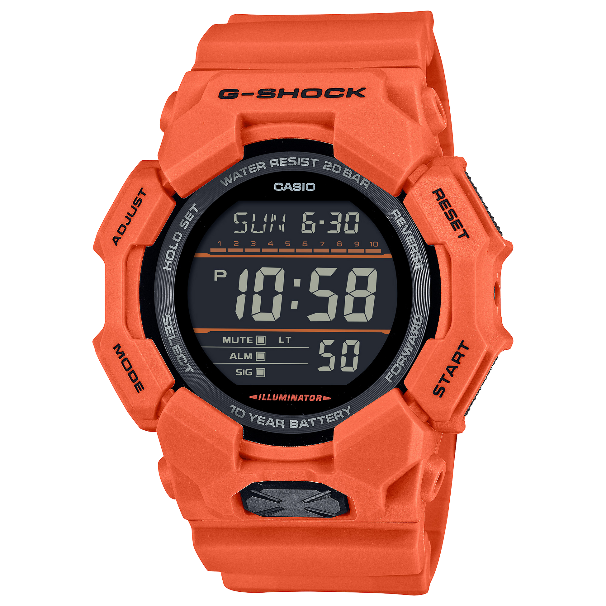 Casio GD010-4 | G-SHOCK DIGITAL Red