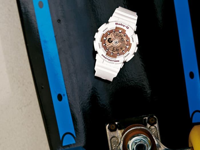 Casio BA110-7A1 | Women's BABY-G All White Digital Watch