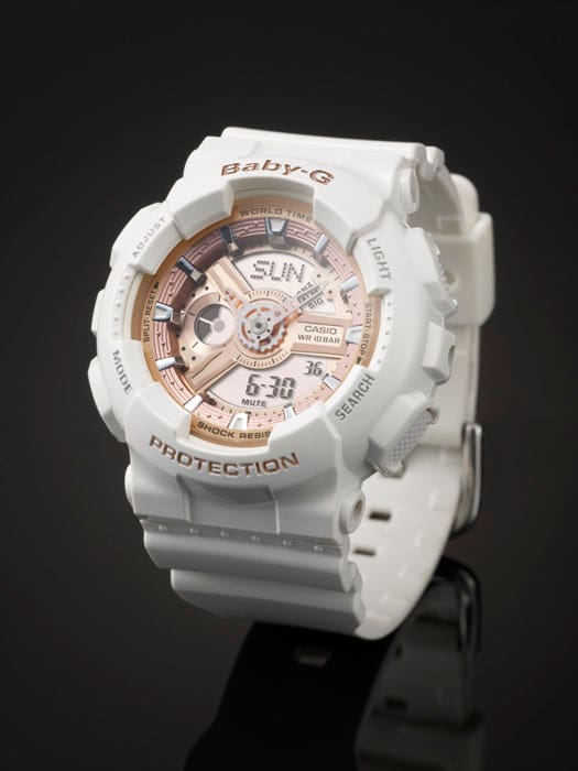 Casio BA110-7A1 | Women's BABY-G All White Digital Watch