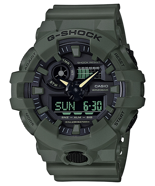 Casio GA700UC-3A | Analog-Digital Green Men's Watch G-SHOCK