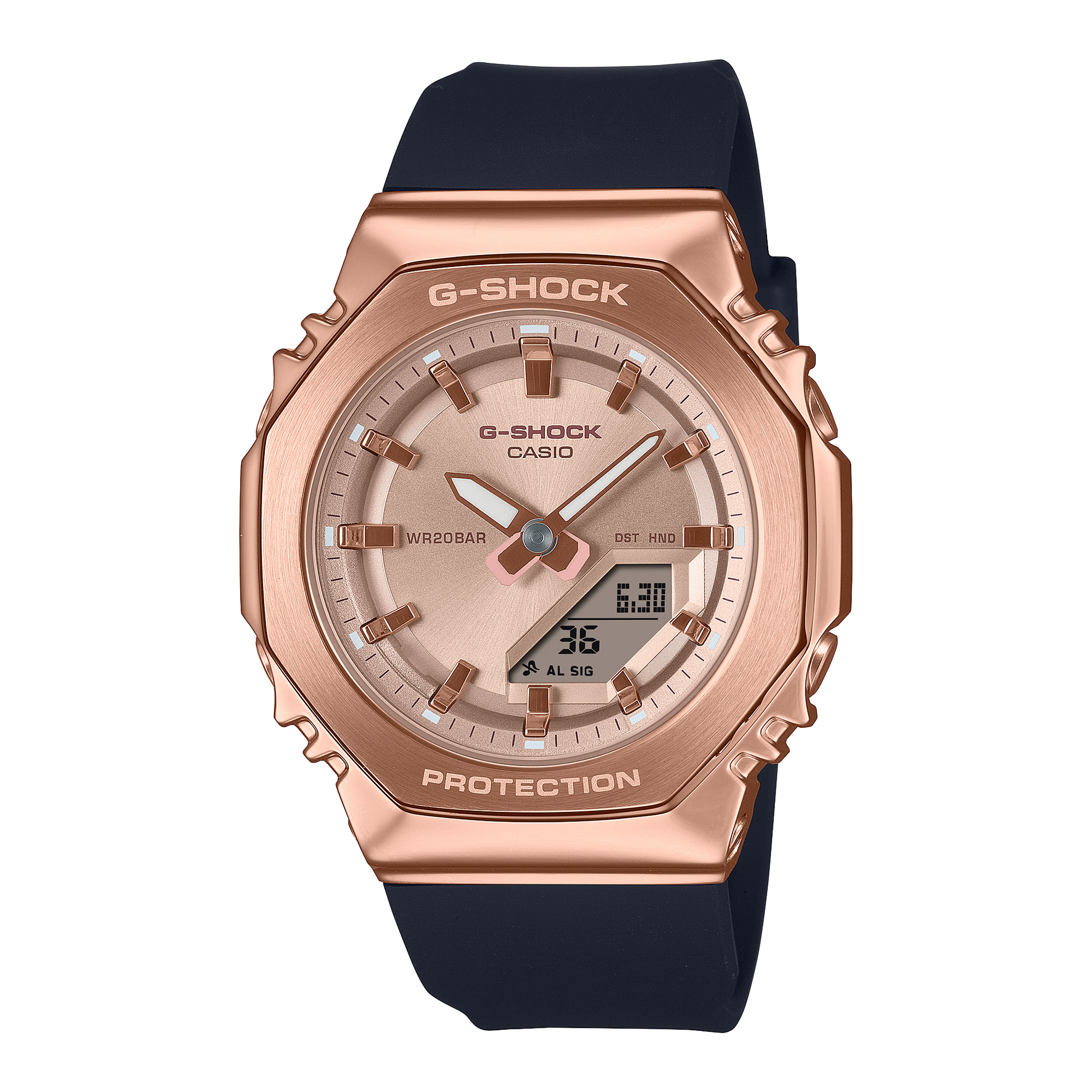 Casio GMS2110PG1A4 | G-SHOCK ANALOG-DIGITAL Pink gold