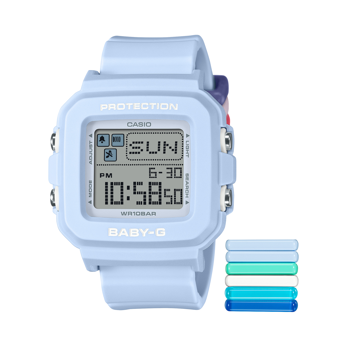 Casio BGD10L-2 | BABY-G DIGITAL Blue, Light blue