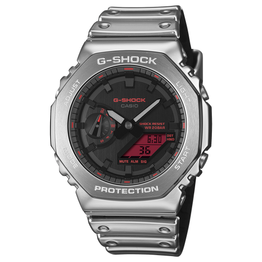 Casio GM2100YRA-8A | G-SHOCK ANALOG-DIGITAL Silver