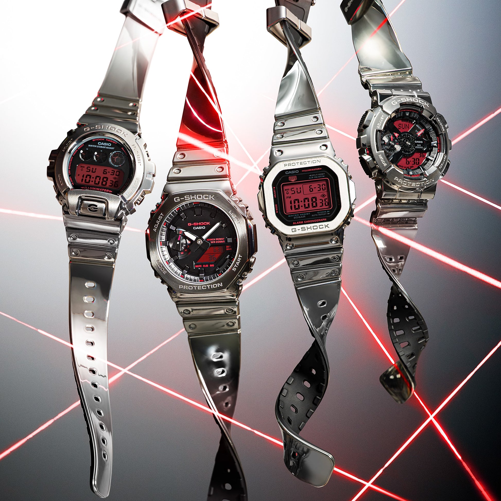 Casio GM5600YRA-8 | G-SHOCK DIGITAL Silver