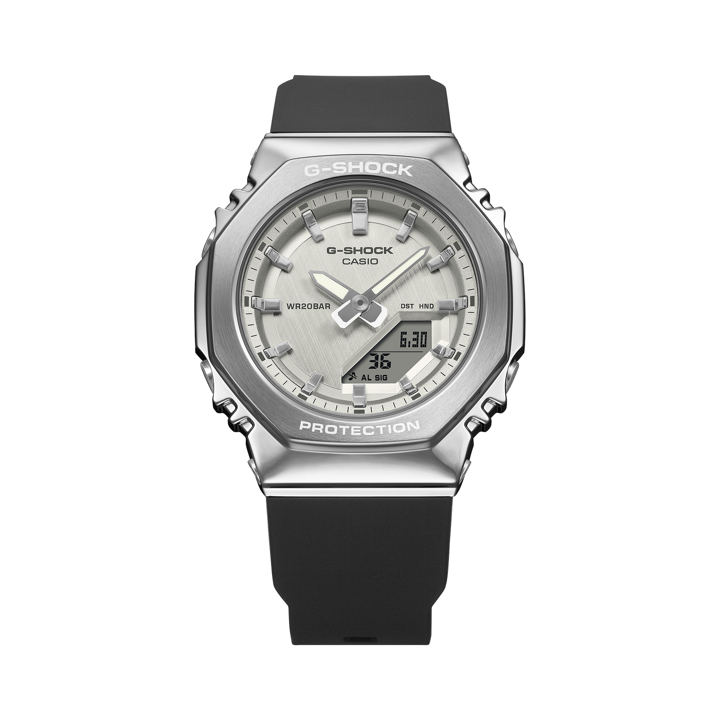 Casio GMS2110-1A7 | G-SHOCK ANALOG-DIGITAL Silver