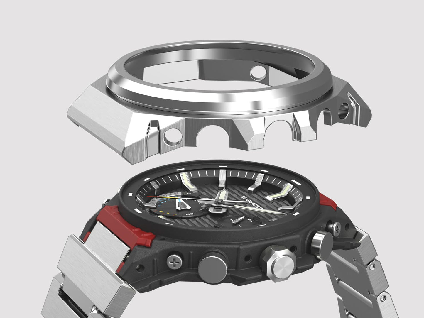 Casio GSTB1000D-3A | G-SHOCK G-STEEL Silver