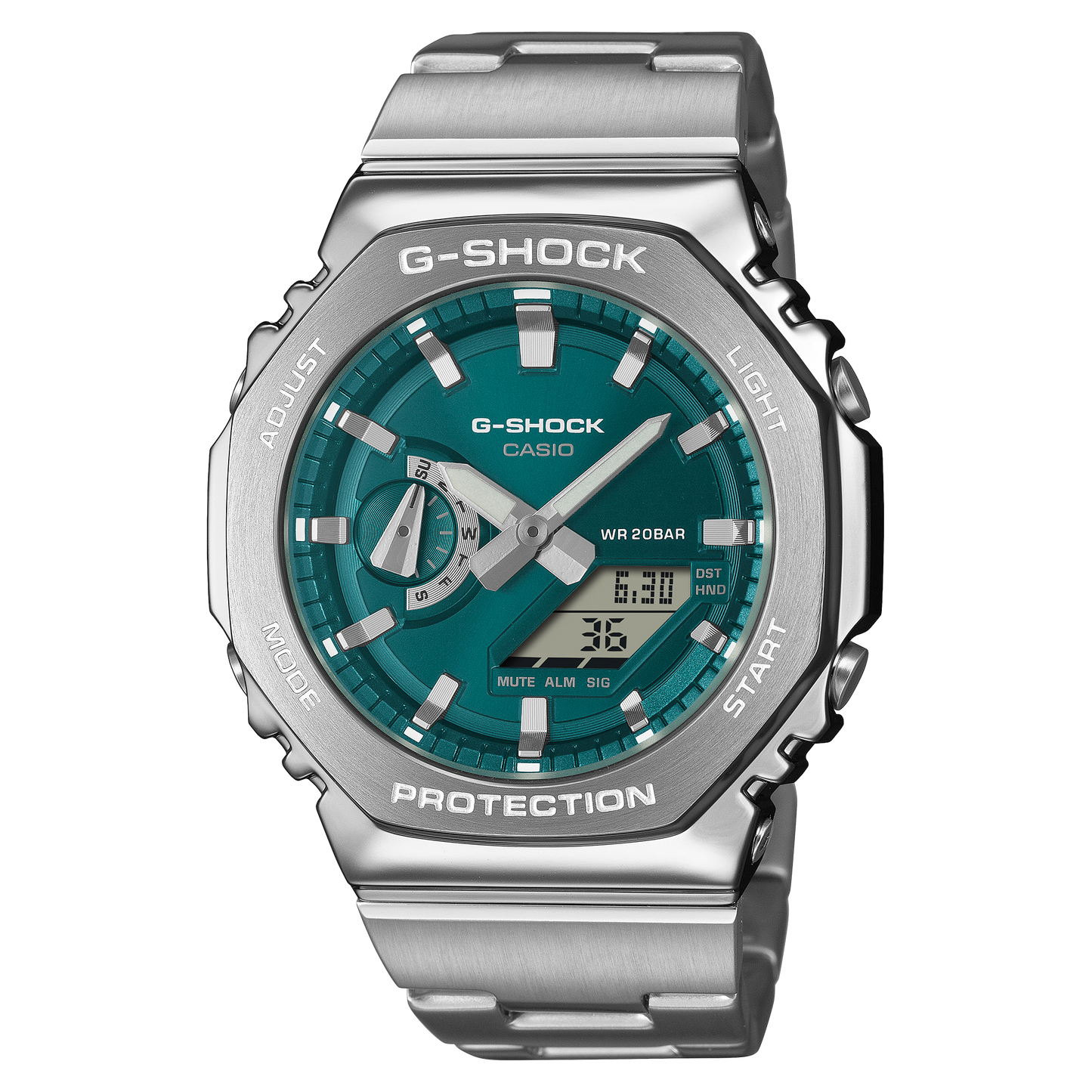 Casio GM2110D-3A1 | G-SHOCK G-STEEL Silver