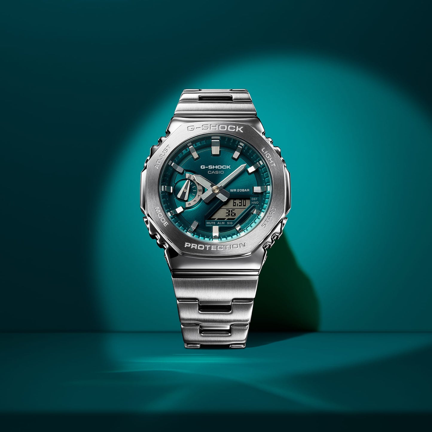 Casio GM2110D-3A1 | G-SHOCK G-STEEL Silver