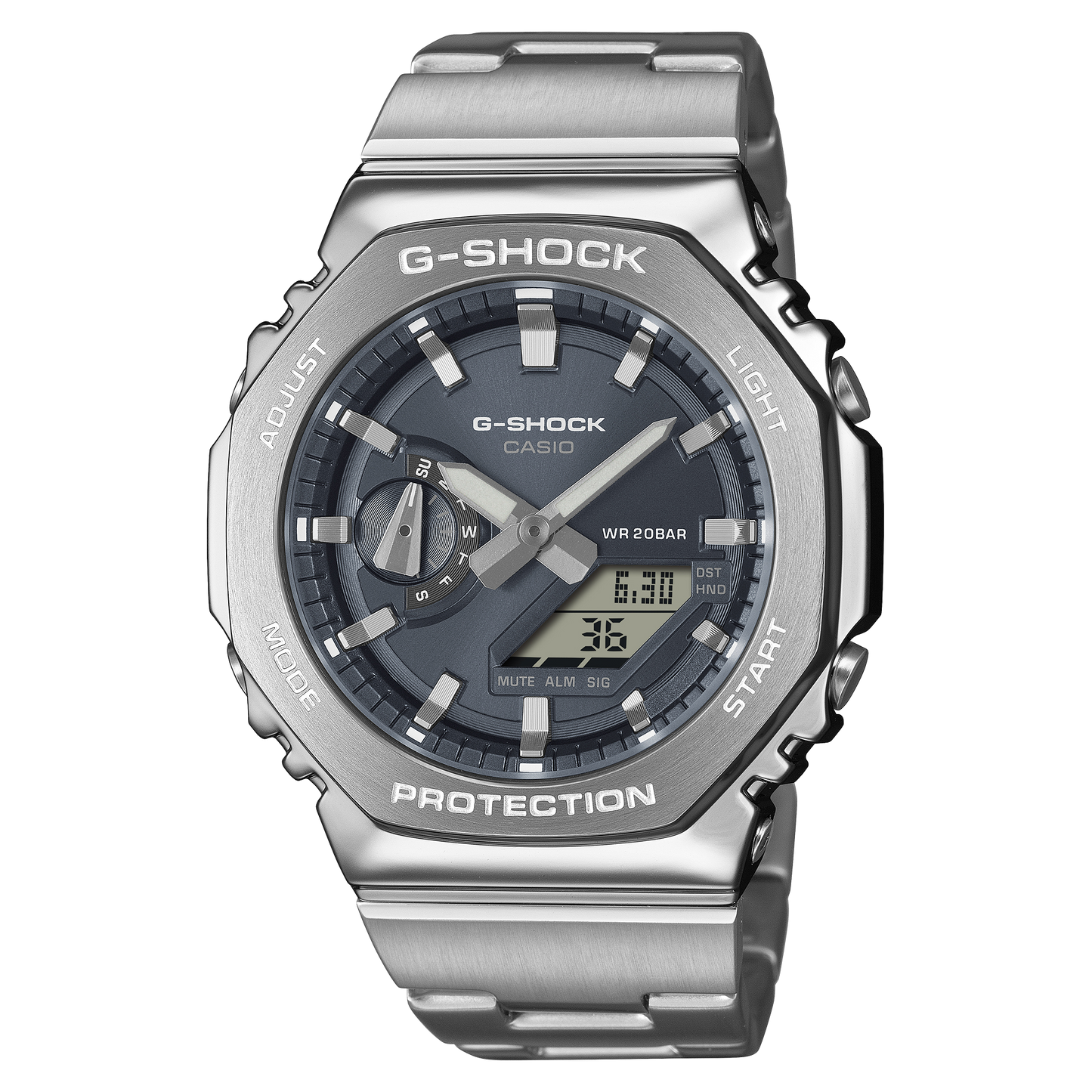 Casio GM2110D-8A | G-SHOCK G-STEEL Silver