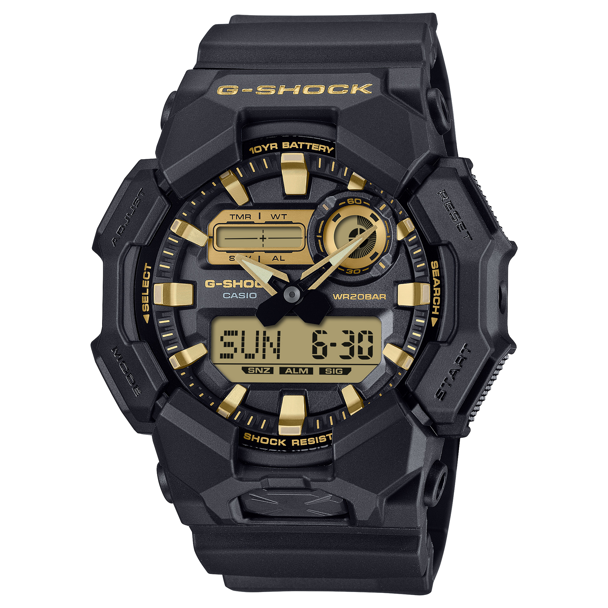 Casio GA010GB-1A9 | G-SHOCK ANALOG-DIGITAL Black