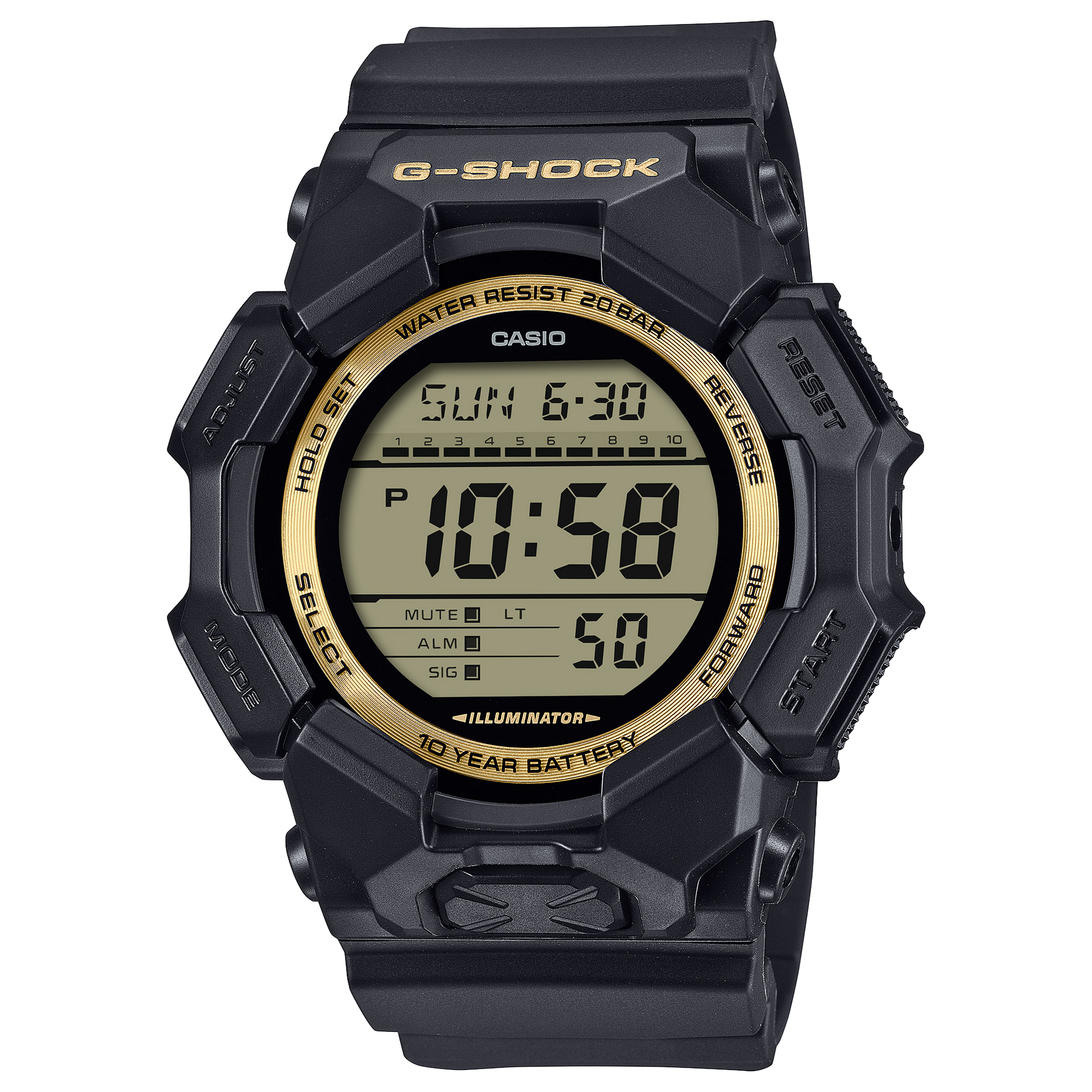 Casio GD010GB-1A9 | G-SHOCK DIGITAL Black