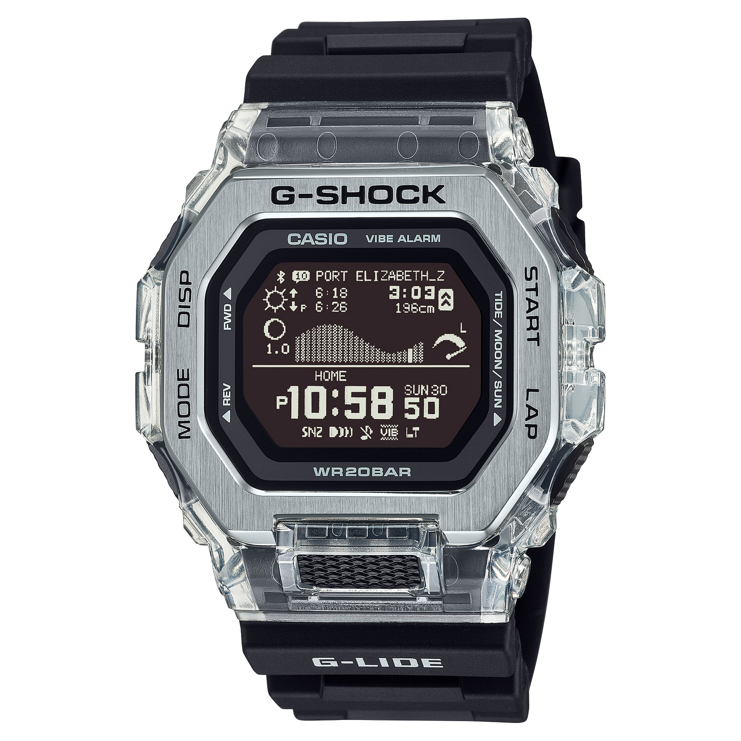 Casio GBX100S-1 | G-SHOCK G-LIDE Silver