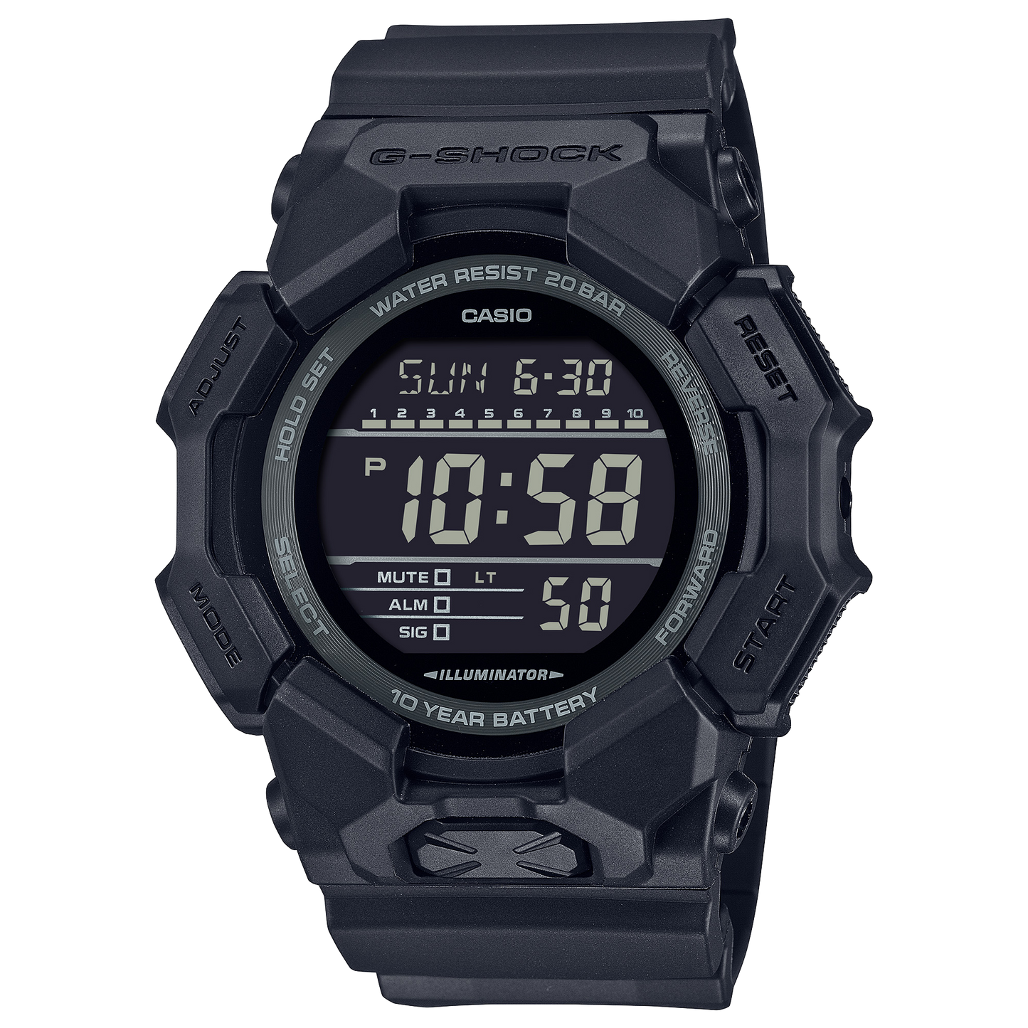 Casio GD010-1A1 | G-SHOCK DIGITAL Black