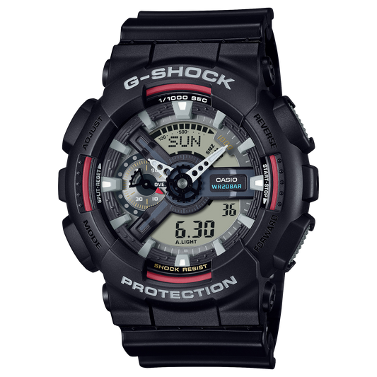 Casio GA110RL-1A | G-SHOCK ANALOG-DIGITAL Black