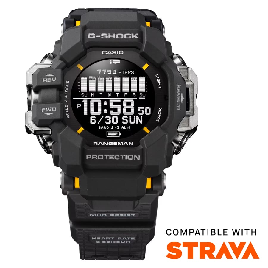 Casio GPRH1000-1 | Black Master of G Rangeman GPS Watch | Casio G-SHOCK