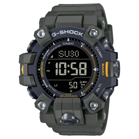 Casio GW9500-3 | G-SHOCK Dark Green + Black Master of G Mudman Watch