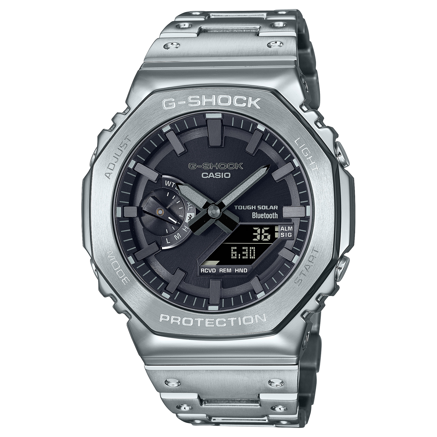 Casio GMB2100D-1A | Silver Full-Metal Watch | Casio G-SHOCK