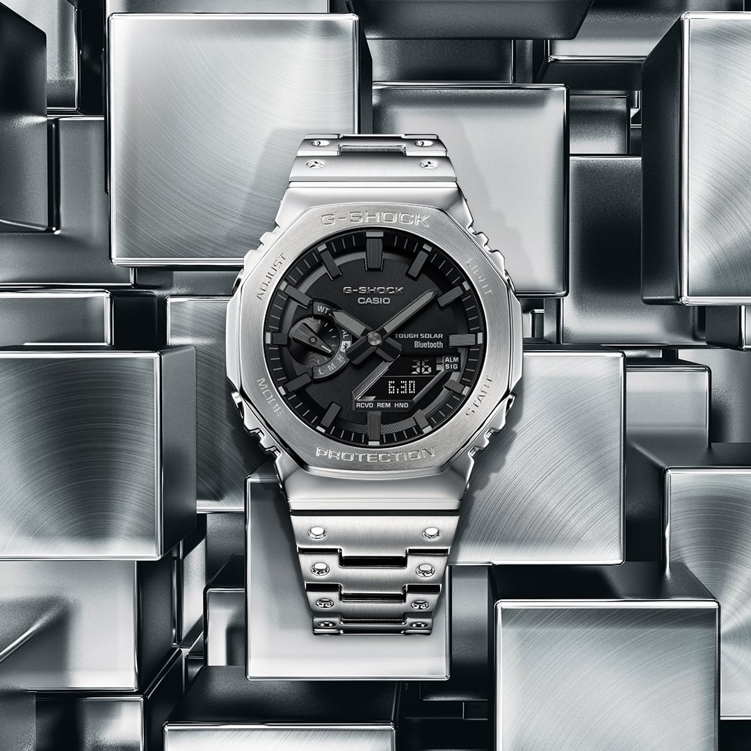 Casio GMB2100D-1A | Silver Full-Metal Watch | Casio G-SHOCK