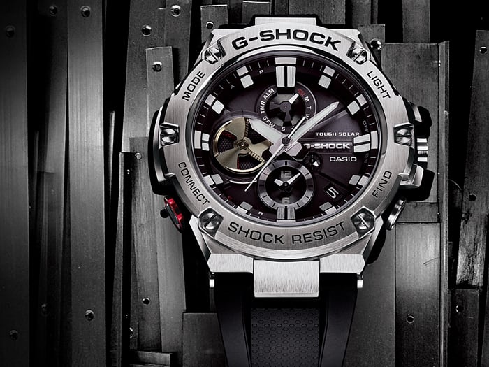 Casio GSTB100-1A | Black G-STEEL Men's Watch G-SHOCK