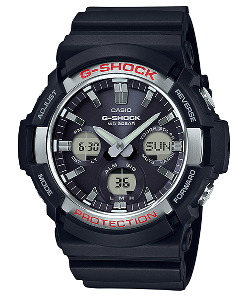 Casio GAS100-1A | Silver Analog-Digital Men's Tough Solar Watch - G-SHOCK