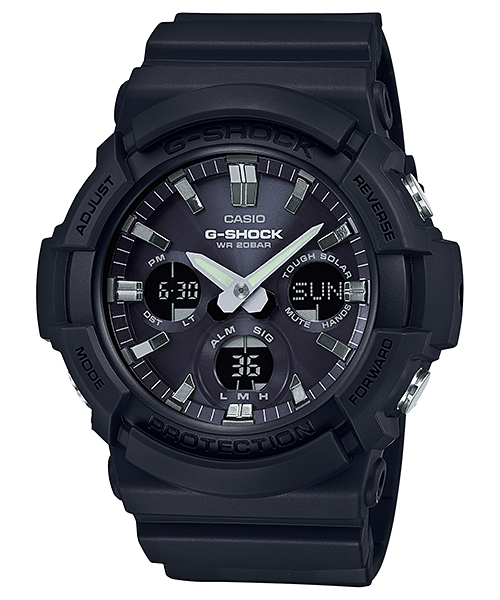 Casio GAS100B-1A | Black Analog-Digital Men's Tough Solar Watch - G-SHOCK