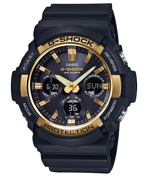 Casio GAS100G-1A | Gold Analog-Digital Men's Tough Solar Watch - G-SHOCK