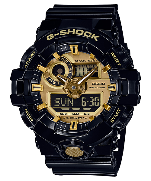 Casio GA710GB-1A | Analog-Digital Black Men's Watch G-SHOCK