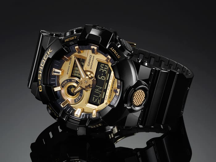 Casio GA710GB-1A | Analog-Digital Black Men's Watch G-SHOCK