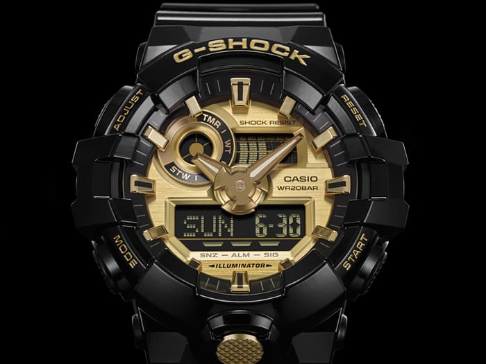 Casio GA710GB-1A | Analog-Digital Black Men's Watch G-SHOCK