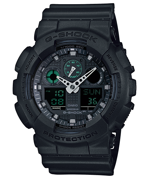 Casio GA100MB-1A | Black Analog-digital Watch - G-SHOCK