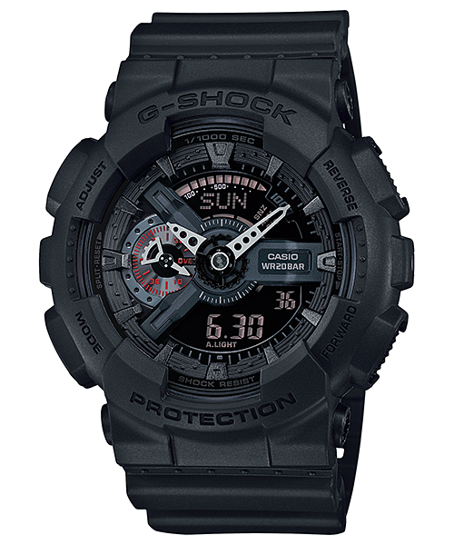 Casio GA110MB-1A | G-SHOCK Matte Black X-Large Analog Digital Watch