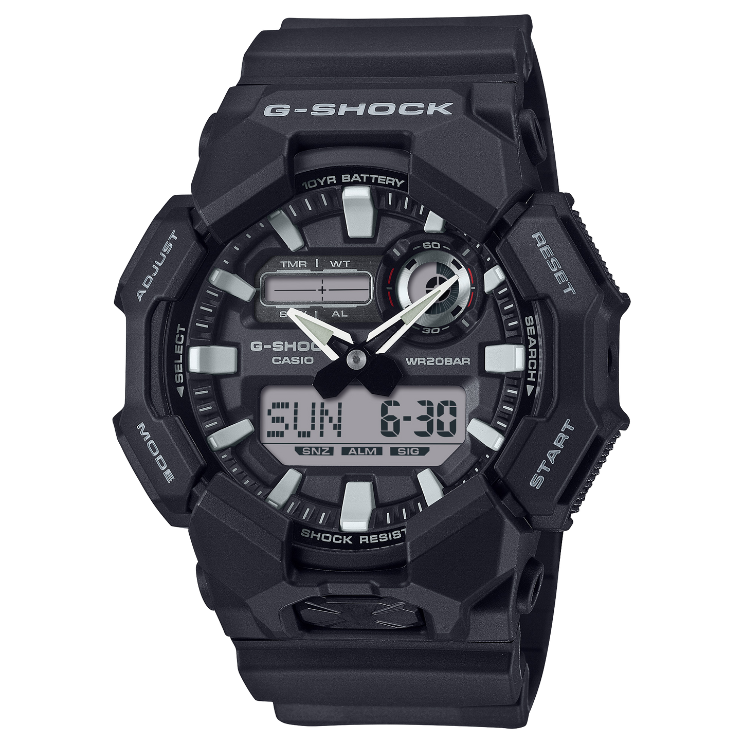 Casio GA010-1A | G-SHOCK ANALOG-DIGITAL Black