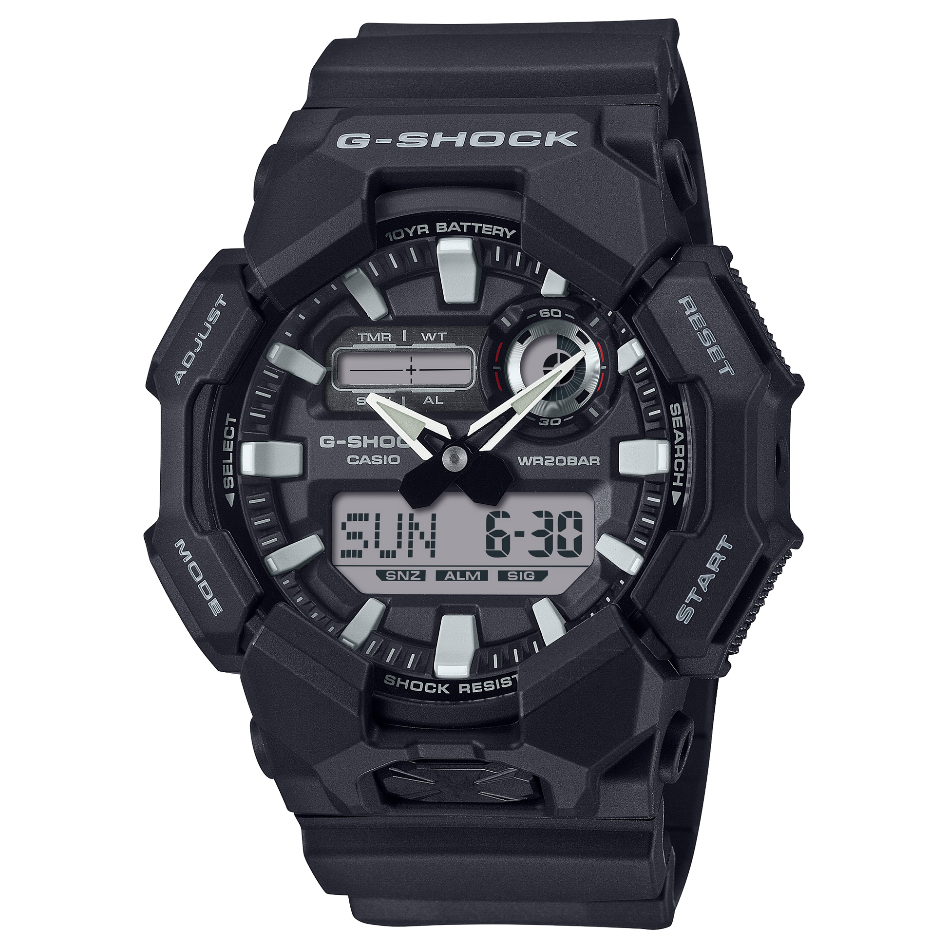 Casio GA010-1A | G-SHOCK ANALOG-DIGITAL Black
