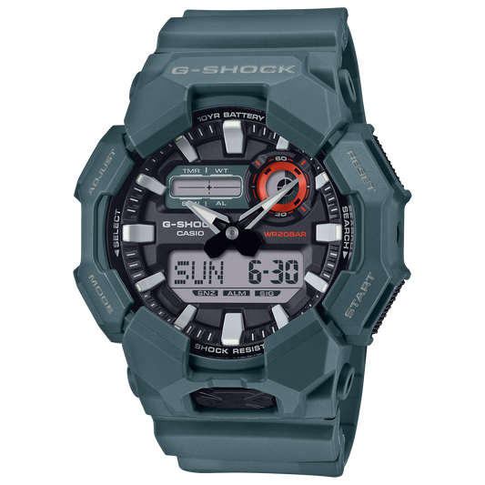Casio GA010-2A | G-SHOCK ANALOG-DIGITAL Blue, Light blue