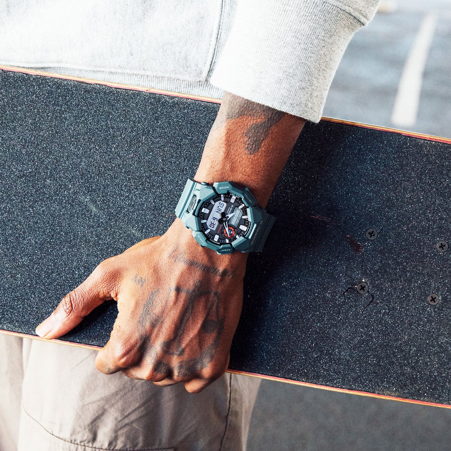 Casio GA010-2A | G-SHOCK ANALOG-DIGITAL Blue, Light blue