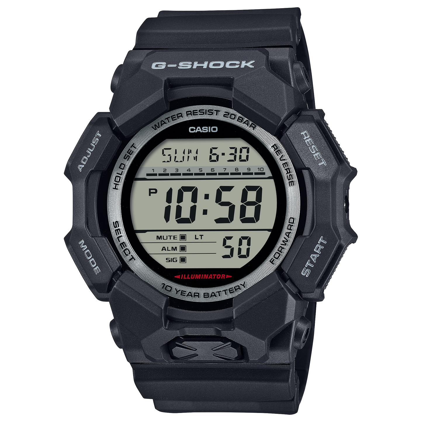 Casio GD010-1 | G-SHOCK DIGITAL Black