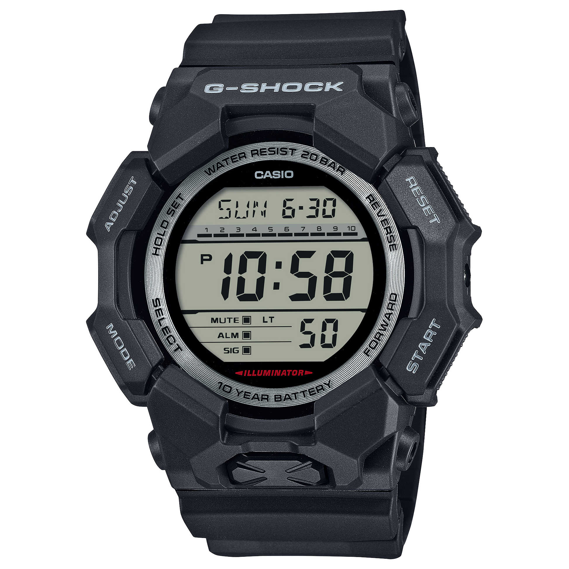 Casio GD010-1 | G-SHOCK DIGITAL Black