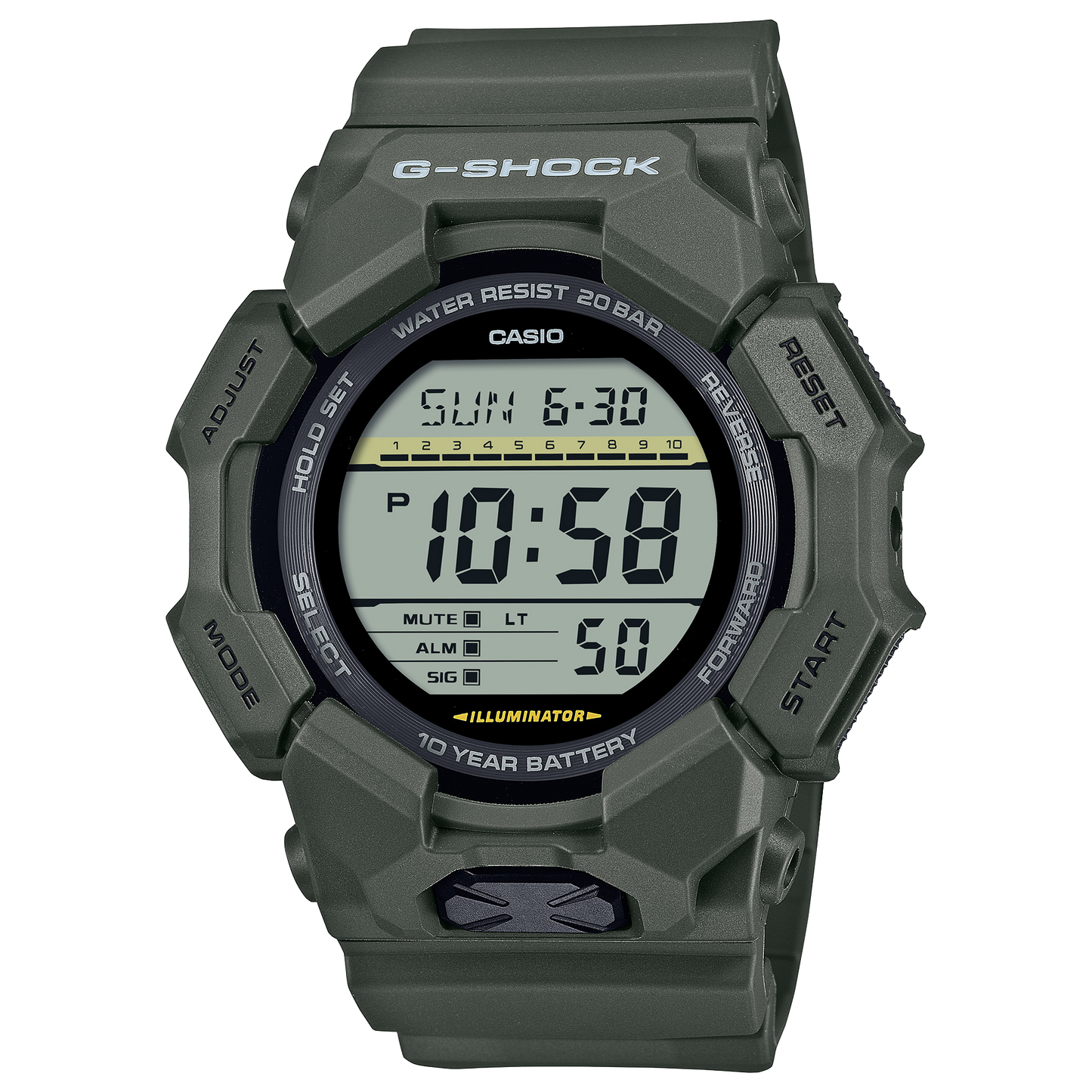 Casio GD010-3 | G-SHOCK DIGITAL Green