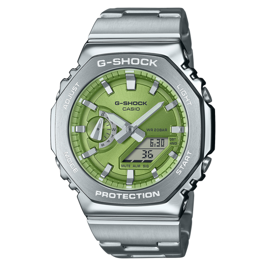 Casio GM2110D-3A | Metal G-SHOCK Green Dial Watch | Casio G-SHOCK