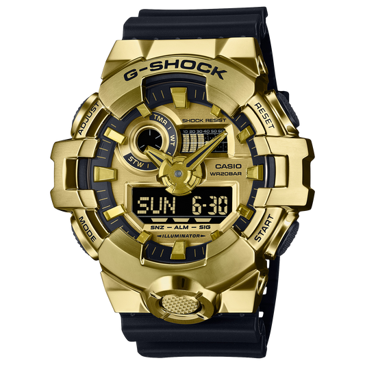 Casio GM700G-9A | Black and Gold Stainless-Steel Watch | Casio G-SHOCK
