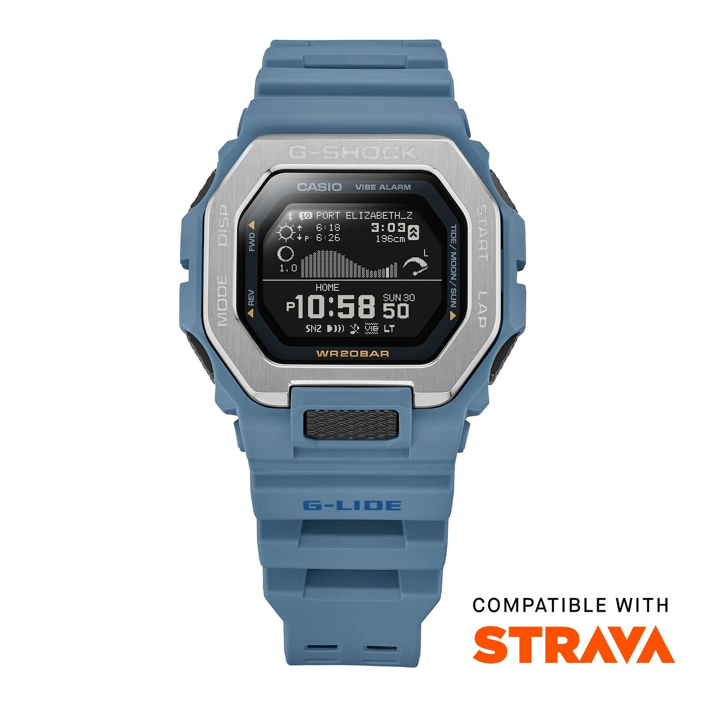 Casio GBX100-2A | G-SHOCK G-LIDE Silver