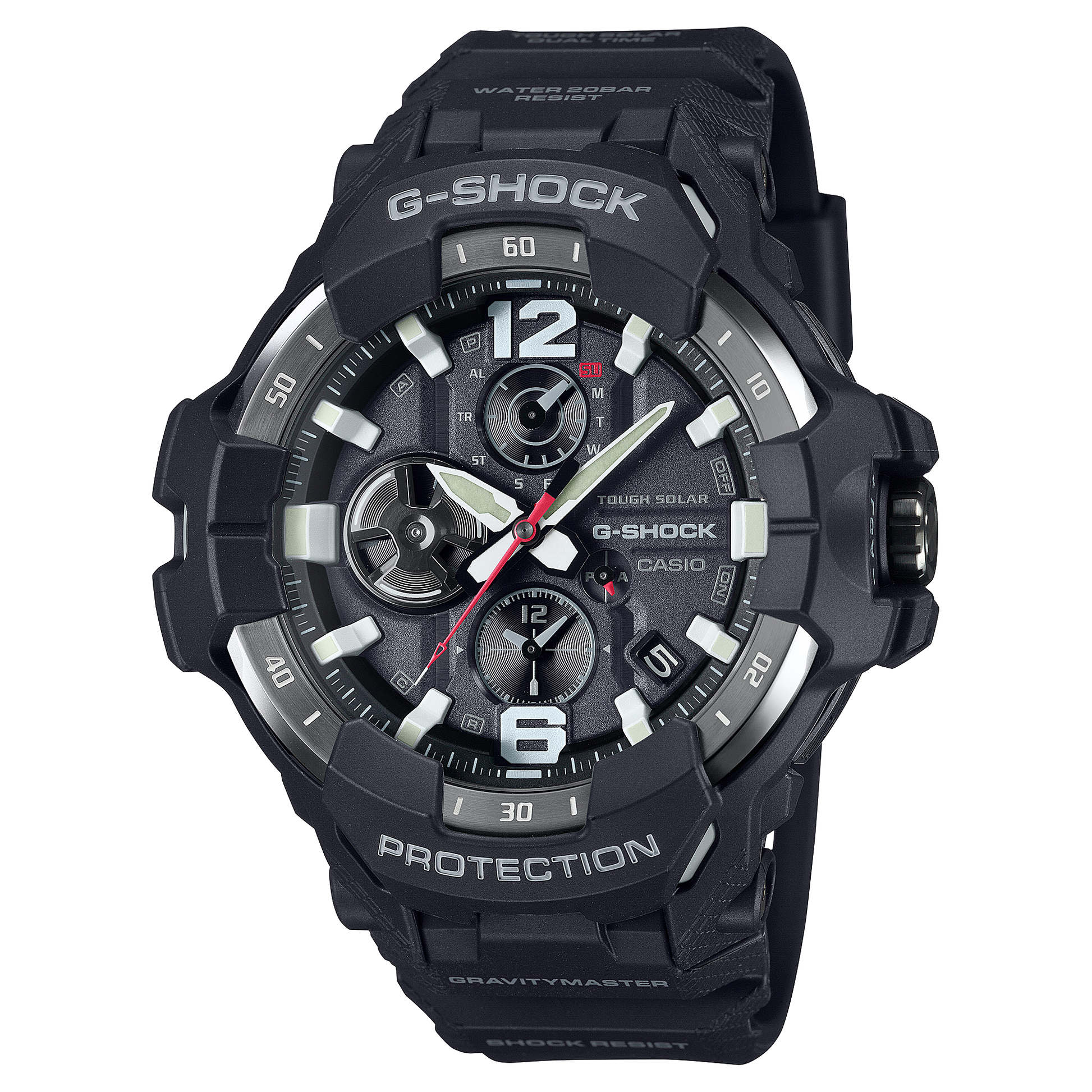 Casio GRB300-1A | Black GRAVITYMASTER Pilot Watch | Casio G-SHOCK