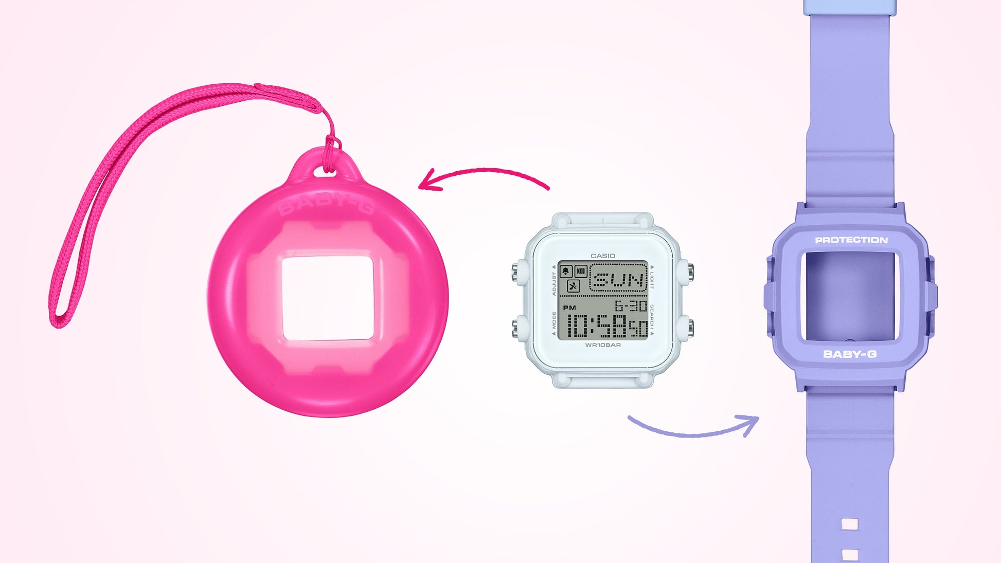Casio BGD10K-6 | BABY-G DIGITAL Purple