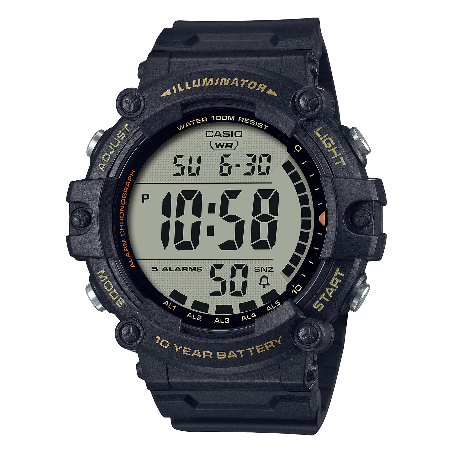 Casio AE1500WHX-1AV | Illuminator Black Digital Watch